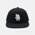 Tampa de snapback de 5 painéis com logotipo de bordado de toalhas